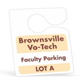 Plastic 10 pt. Hanging Parking Permit (3"x3 1/2")